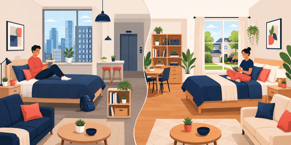 Should I Rent a Room in an Flat or a House? Pros, Cons.