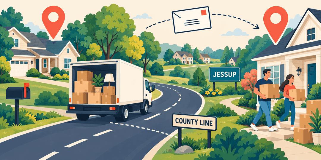 Moving Across the County Line in Jessup: What Changes With Your Address