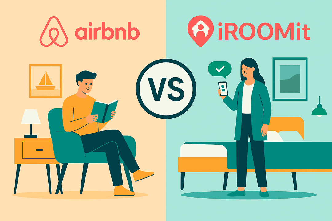 Airbnb vs. iROOMit: Which One Is Better for Long & Medium Term Room Rentals?