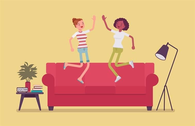 girls-high-fiving-on-couch-vector.jpg