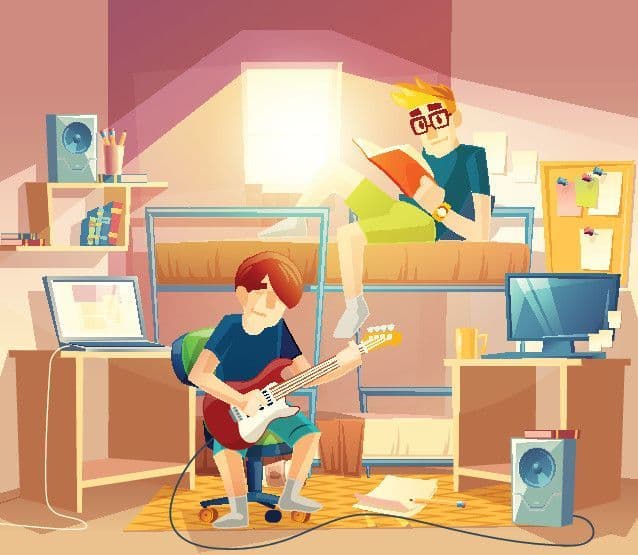 roommates-jamming-out-on-bunk-bed-vector.jpg