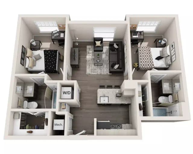 The Bexley Room in 2 Bedroom 2 Bathroom main photo