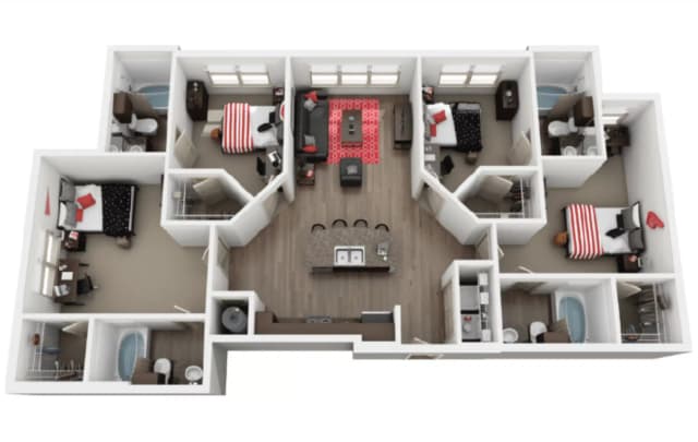 Room in 4 Bedroom 4 Bathroom | D2 main photo