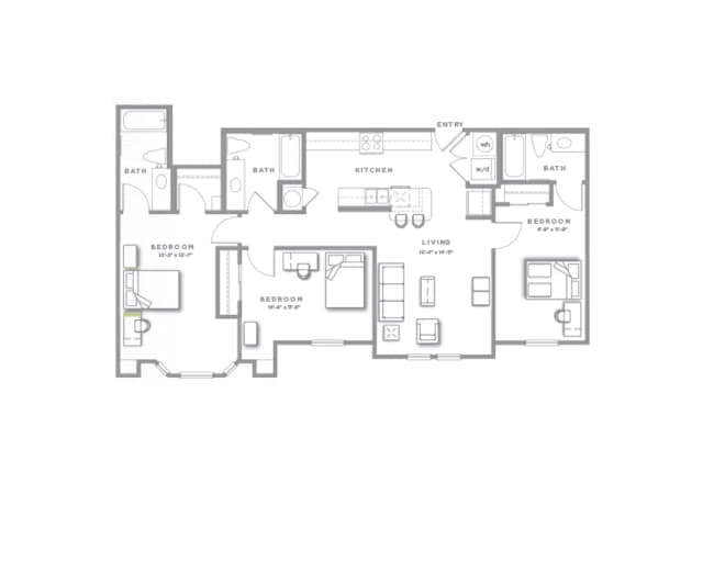 Room in 3 Bedroom 3 Bathroom | C1 main photo