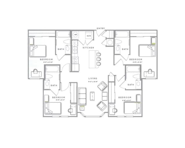 Room in 4 Bedroom 4 Bathroom | D2 main photo