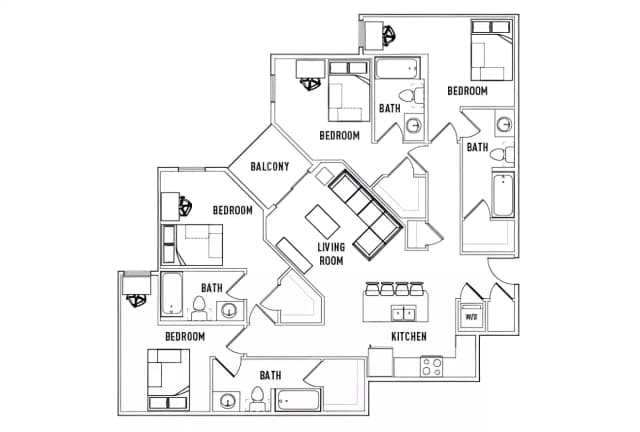 Room in 4 Bed - 4 Bath B main photo