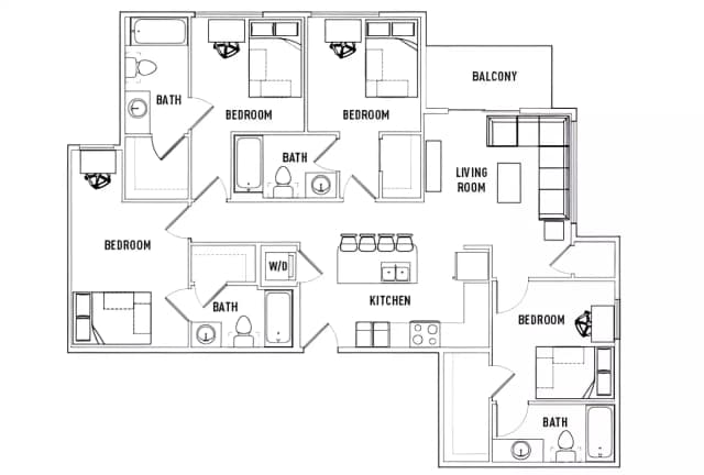 Room in 4 Bed - 4 Bath C main photo