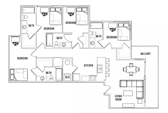 Room in 4 Bed - 4 Bath D main photo