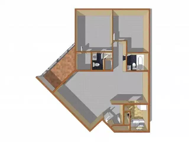 2 Bedroom 2 Bathroom Apartment main photo