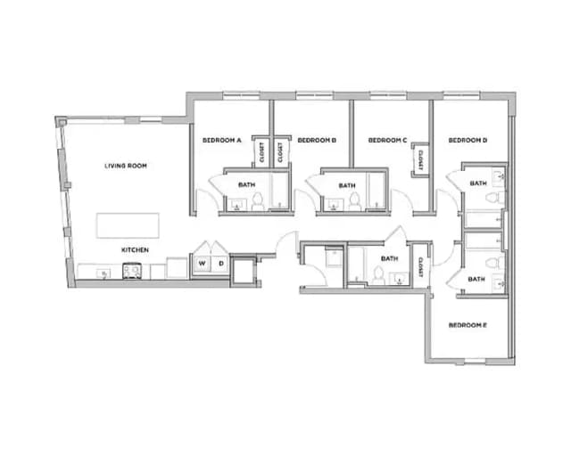 Room in 5 Bedroom 5 Bathroom | E2-M main photo