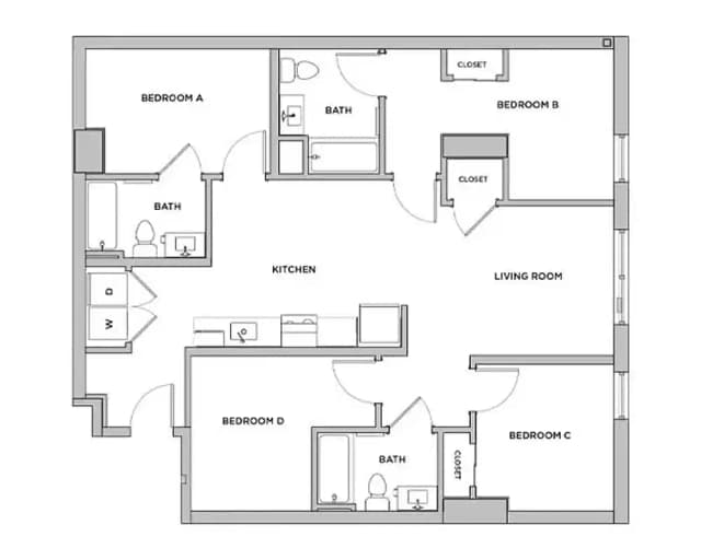 Room in 4 Bedroom 3 Bathroom | D5 main photo