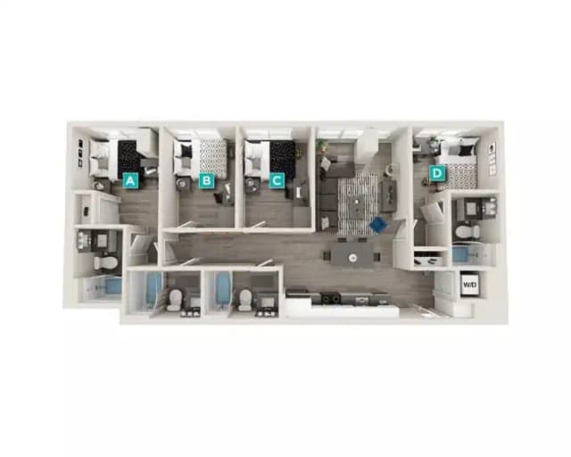 Room in 4 Bedroom 4 Bathroom | D8 main photo