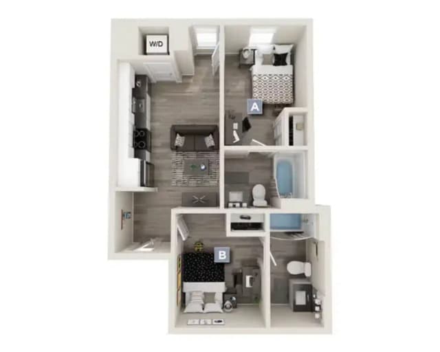 Room in 2 Bedroom 2 Bathroom | B8 main photo