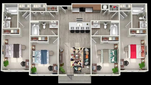 The Bluebonnet D1 Room in 4 Bedroom 4 Bathroom main photo