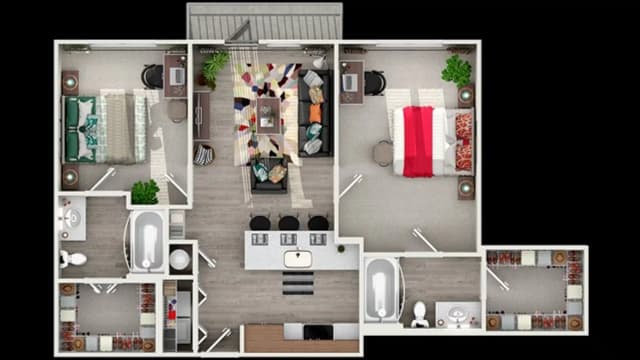 The Chisolm B3 Room in 2 Bedroom 2 Bathroom main photo