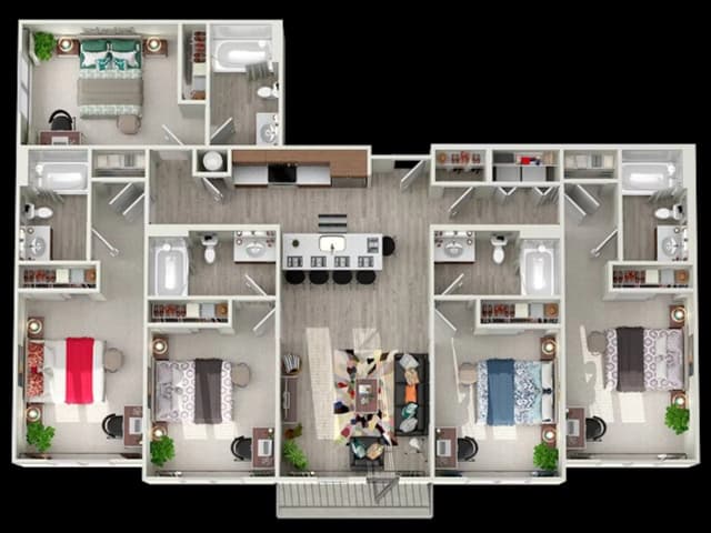 The Big Tex E1 Room in 5 Bedroom 5 Bathroom main photo