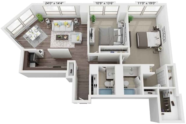2 Bed 2 Bath main photo