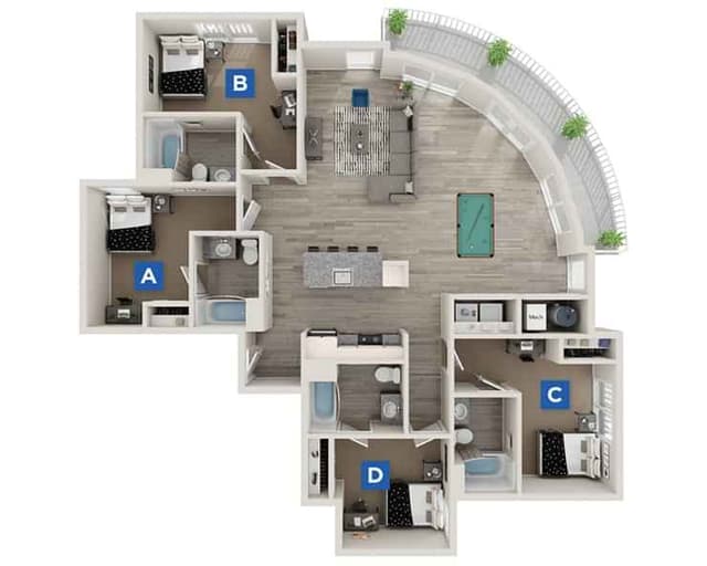 Daphne Room in 4 Bedroom 4 Bathroom main photo
