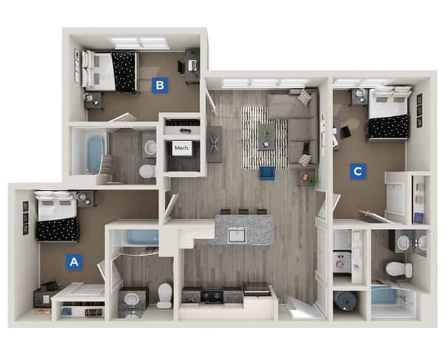Cypress Room in 3 Bedroom 3 Bathroom main photo