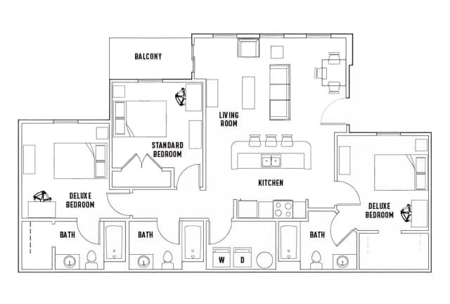 Room in 3 Bed - 3 Bath main photo