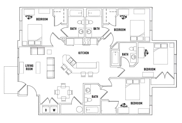 Room in 4 Bed - 4 Bath B main photo