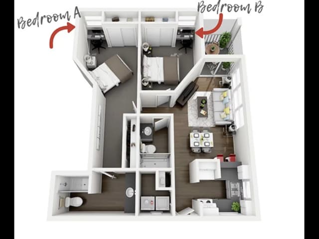 Large Room in 2 Bedroom 2 Bathroom main photo