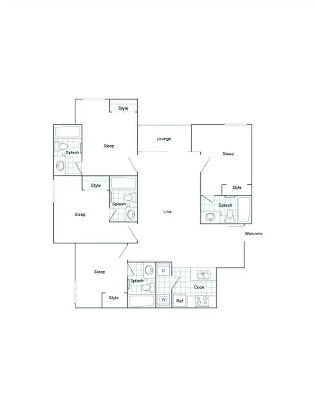 Room in 4 Bedroom 4 Bathroom main photo