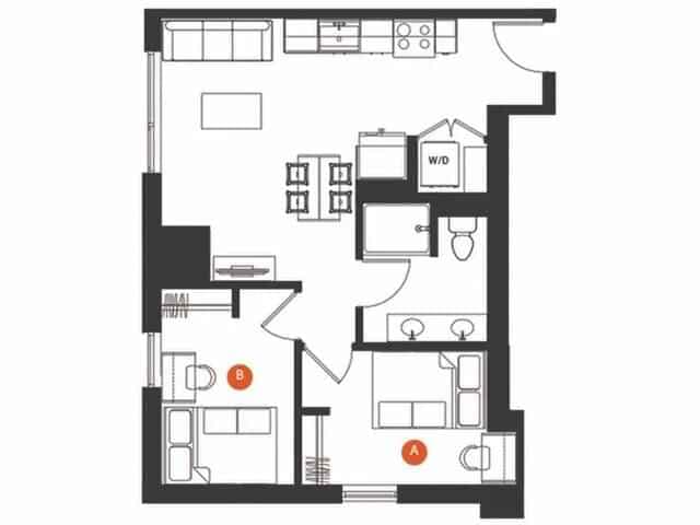 2 Bedroom 1 Bathroom main photo
