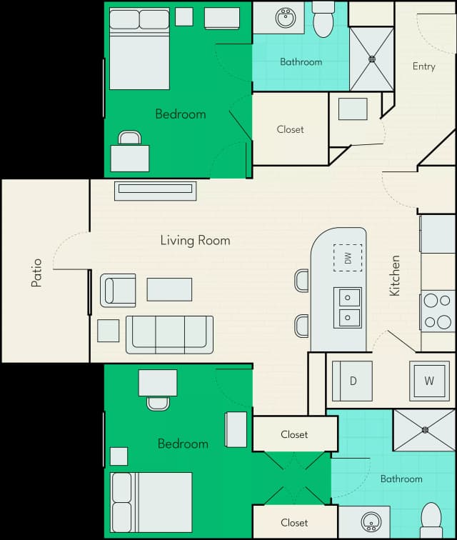 2x2 Upgrade - 2 Bed 2 Bath main photo