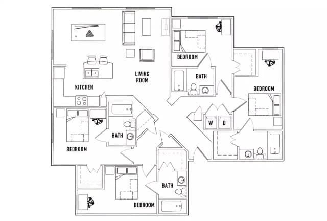 Room in 4 Bed - 4 Bath C main photo