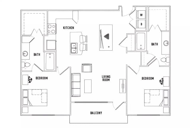 Room in 2 Bed - 2 Bath B Stadium View main photo