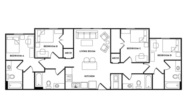 Boulder C Room in 4 Bedroom 4 Bathroom main photo