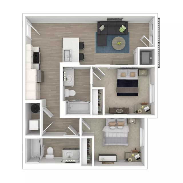 Room in 2 Bedroom 2 Bathroom | 2X2 A main photo