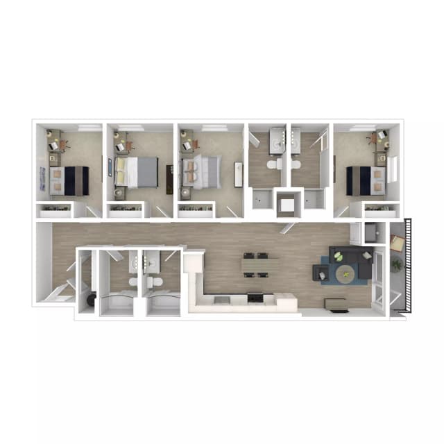 Room in 4 Bedroom 4 Bathroom | 4X4 B main photo