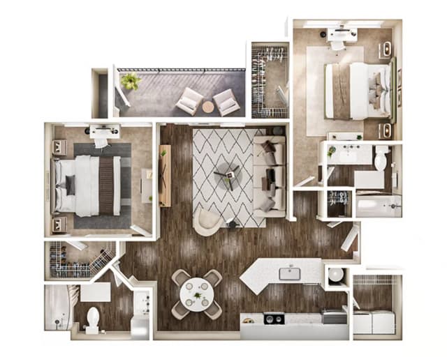 Zeta Room in 2 Bedroom 2 Bathroom main photo