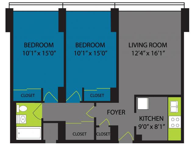 2 Bed 1 Bath main photo