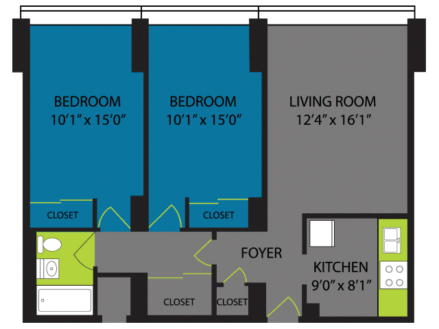 2 Bed 1 Bath main photo