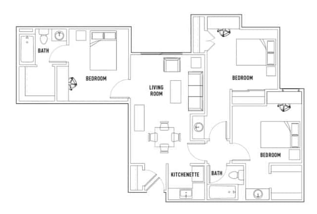 Room in 3 Bed - 2 Bath main photo
