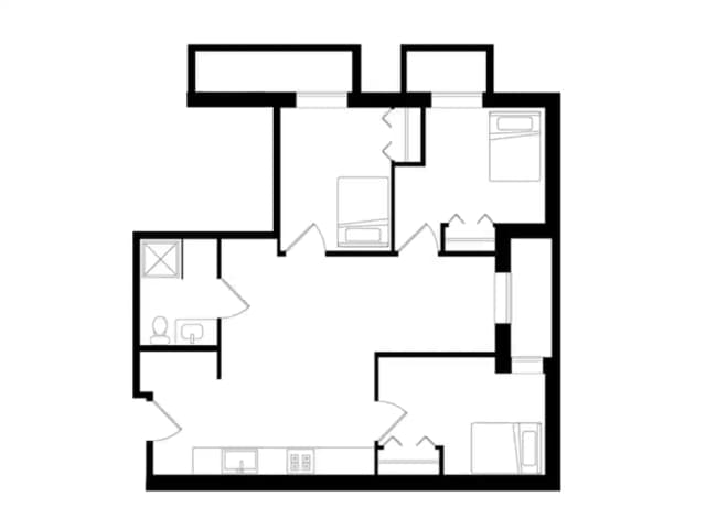 Room in 3 Bedroom 1 Bathroom main photo