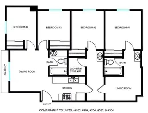 Room in 4 Bedroom 2.5 Bathroom main photo