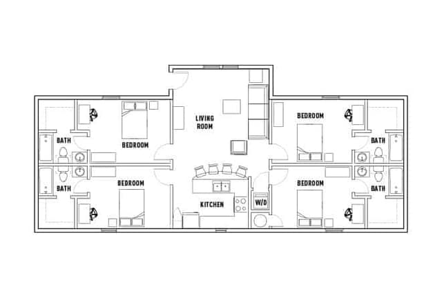 Room in 4 Bed - 4 Bath main photo