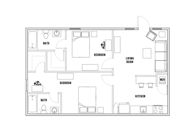 Room in 2 Bed - 2 Bath B main photo