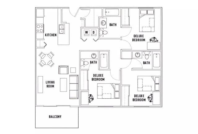 Room in 3 Bed - 3 Bath B main photo