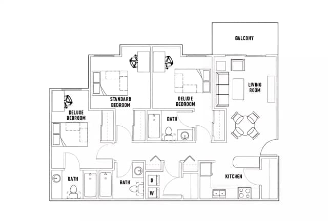 Room in 3 Bed - 3 Bath A main photo