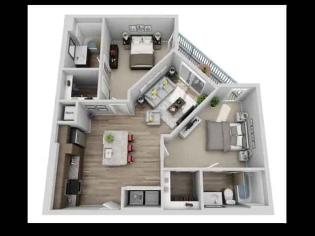 (A) - 2 Bedroom 2 Bathroom main photo
