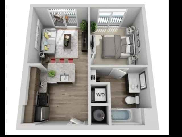 (B) - 1 Bedroom 1 Bathroom main photo