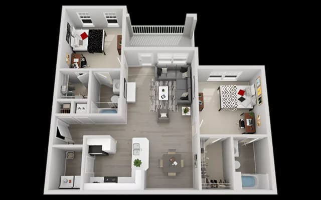 Private Room - Upgraded (2 Bed - 2 Bath) main photo