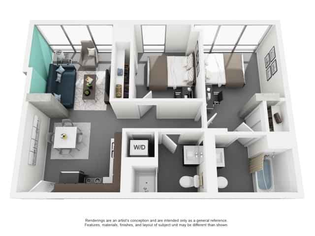 2 Bedroom 2 Bathroom main photo
