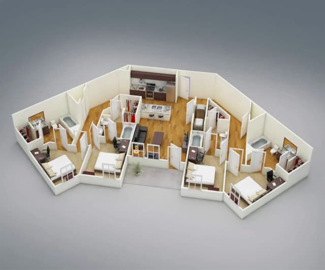 Room in 4 Bedroom 4 Bathroom | D3 main photo