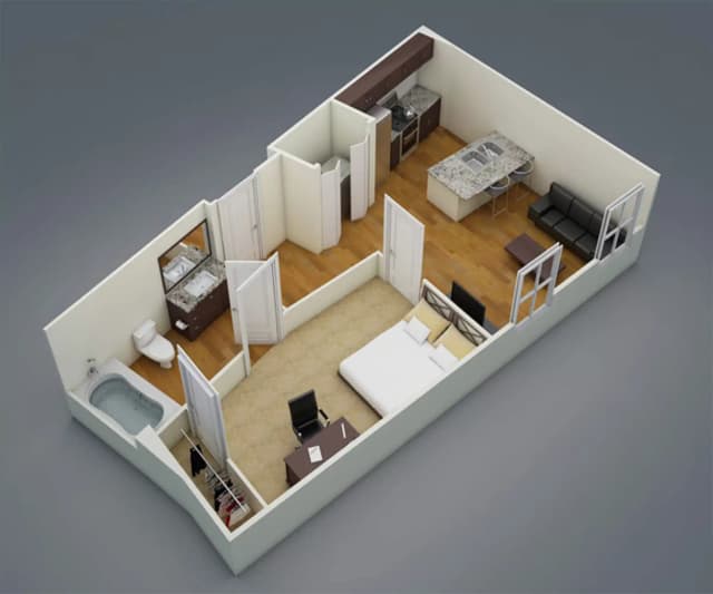 1 Bedroom 1 Bathroom | A2 main photo
